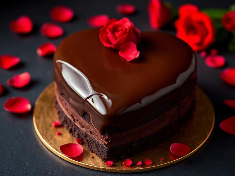 Chocolate Truffle Romance — Valentine Cakes at Zim Zim Bakery