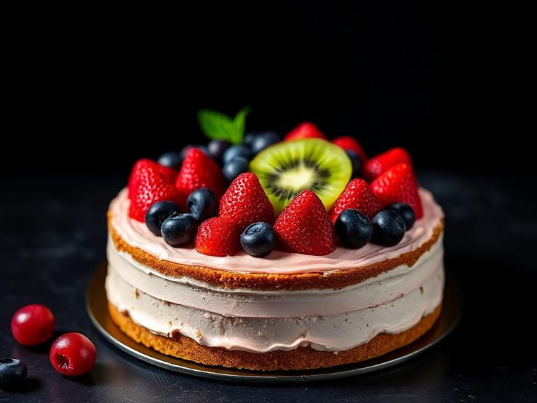 Fresh Fruit Garden Cake — Fruit Cakes at Zim Zim Bakery