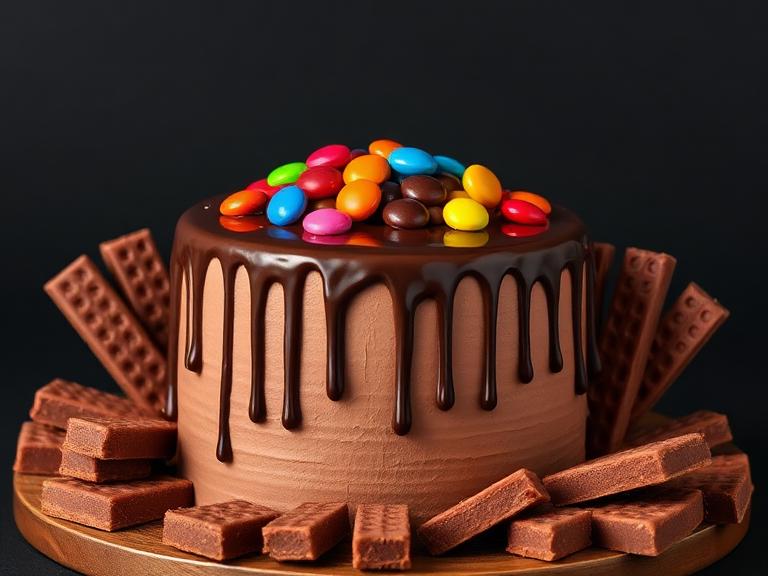 Kitkat Gems Drip — Chocolate Cakes at Zim Zim Bakery