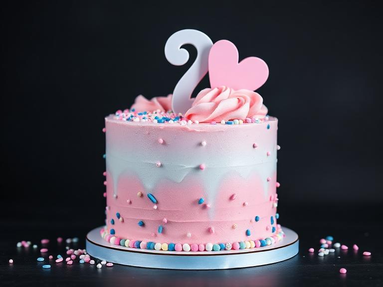 Pastel Gender Reveal — Baby Shower Cakes at Zim Zim Bakery