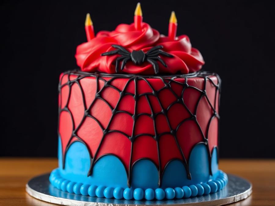 Spider-Man Web Cake — Spider-Man Cakes at Zim Zim Bakery