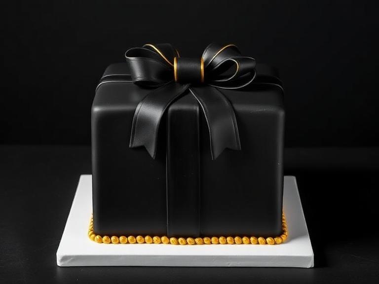 Square Fondant Gift Box — Square Cakes at Zim Zim Bakery