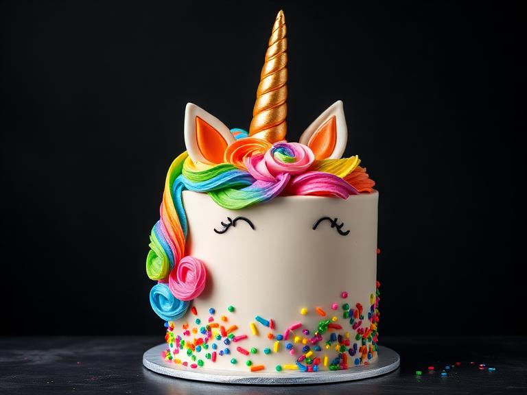 Unicorn Rainbow Cake — Kids Cakes at Zim Zim Bakery