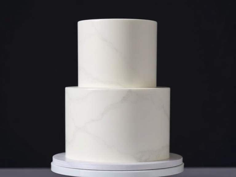 White Fondant Wedding Cake — Wedding Cakes at Zim Zim Bakery